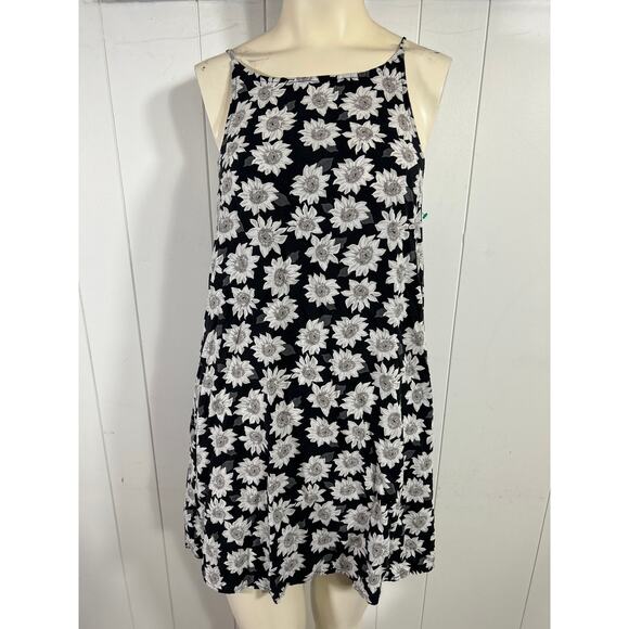 Vans Black and White Floral Mini Dress - Picture 1 of 5